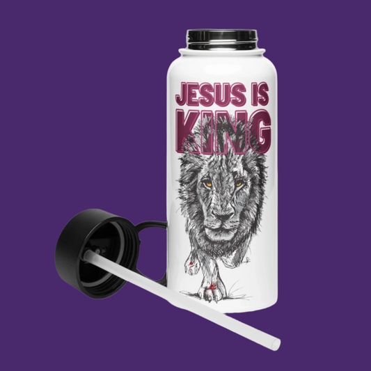 Jesus is King | Stainless steel water bottle -32oz